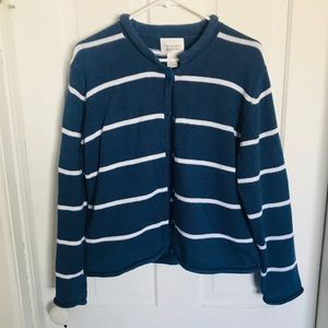 3 for $25 Blue striped cardigan